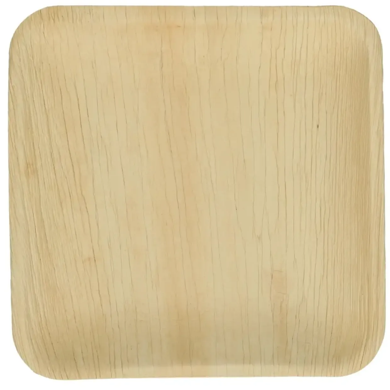 Tallerken Verive palmeblad firkantet L24xB24xH2.5cm natur - 4 ps x 25 stk/krt