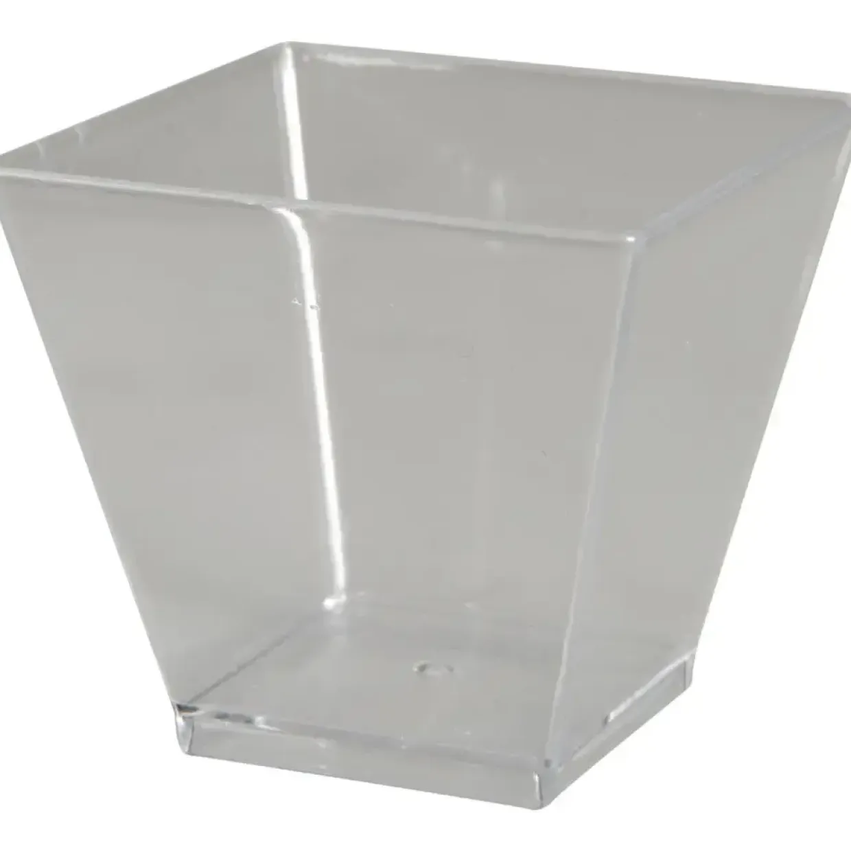 Tapatizers, 49x49x45mm, 60 ml, klar, PS, firkantet - 500 stk
