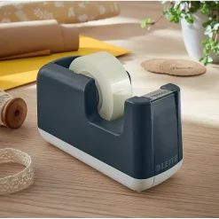 Tapedispenser inklusiv tape Leitz Cosy grå