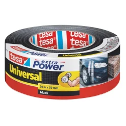 Tape - Tesa - Extra Power Universal - 60% Recycled Plastic - 50mm x 10m - Sort - 6 stk