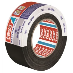 Tape - Tesa 74613 Lærred - Sort - 50 mm x 50 m - Duct Tape PRO