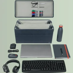 Taske, Leitz, Hot Desking, m/låg, stor, stof grå