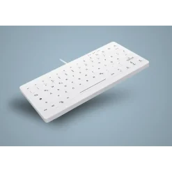 Tastatur, Active Key, QuickClean Med Keyboard Rem Cov Mini W, USB-A, Hvid