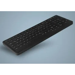 Tastatur, Active Key, QuickClean Med KB Rem Cov Backlit Comp Wired, USB-A, Sort