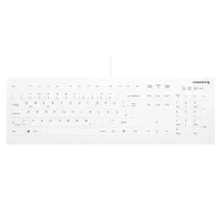 Tastatur, Cherry Active Key Flat Profile Hygiene Desktop Keyboard Sealed USB, White