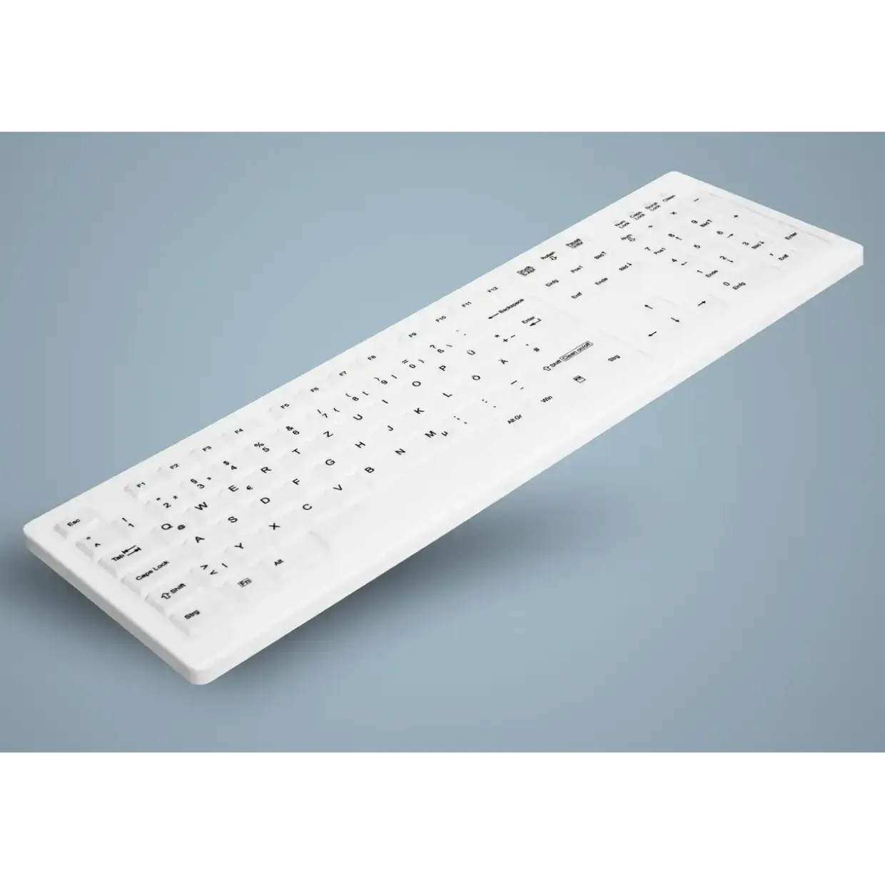 Tastatur, Cherry Active Key Hygiene Desktop Keyboard Sealed USB, White