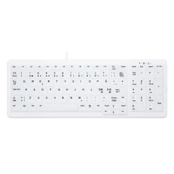 Tastatur, Cherry Active Key Hygiene Compact Keyboard NumPad Sealed USB, White