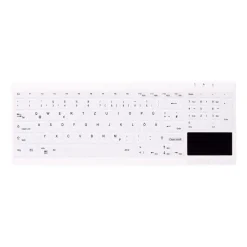 Tastatur, Cherry Active Key Hygiene Compact Touchpad Keyboard NumPad Sealed White