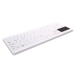 Tastatur, Cherry Active Key Hygiene Compact Touchpad Keyboard NumPad Sealed White