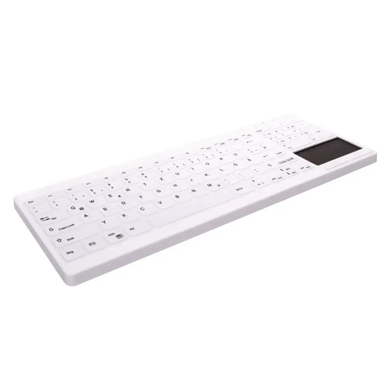Tastatur, Cherry Active Key Hygiene Compact Touchpad Keyboard NumPad Sealed White
