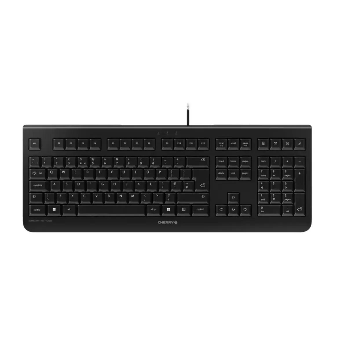 Tastatur Cherry KC 1000 Sort UK - Køb minimum 6 stk.