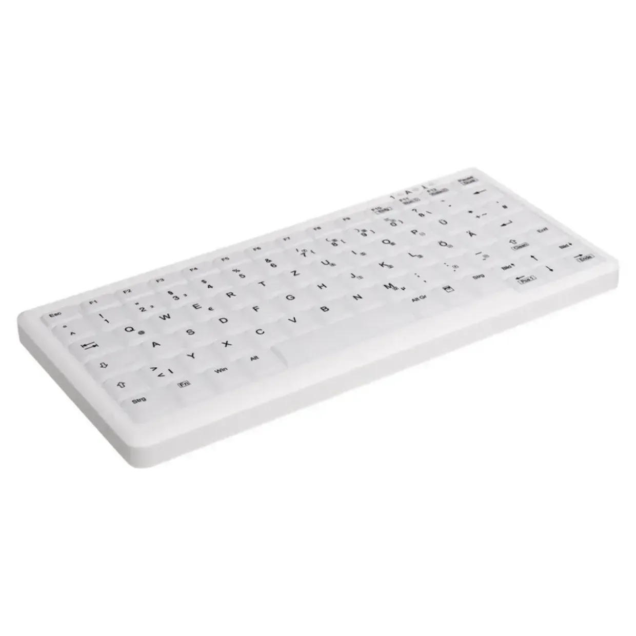 Tastatur Cherry Mini Notebook Style Keyb. Fully Sealed USB, hvid - Køb minimum 20 stk.