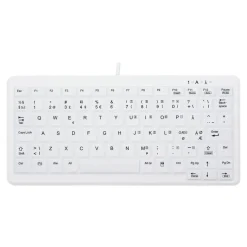 Tastatur Cherry Mini Notebook Style Keyb. Fully Sealed USB, hvid - Køb minimum 20 stk.