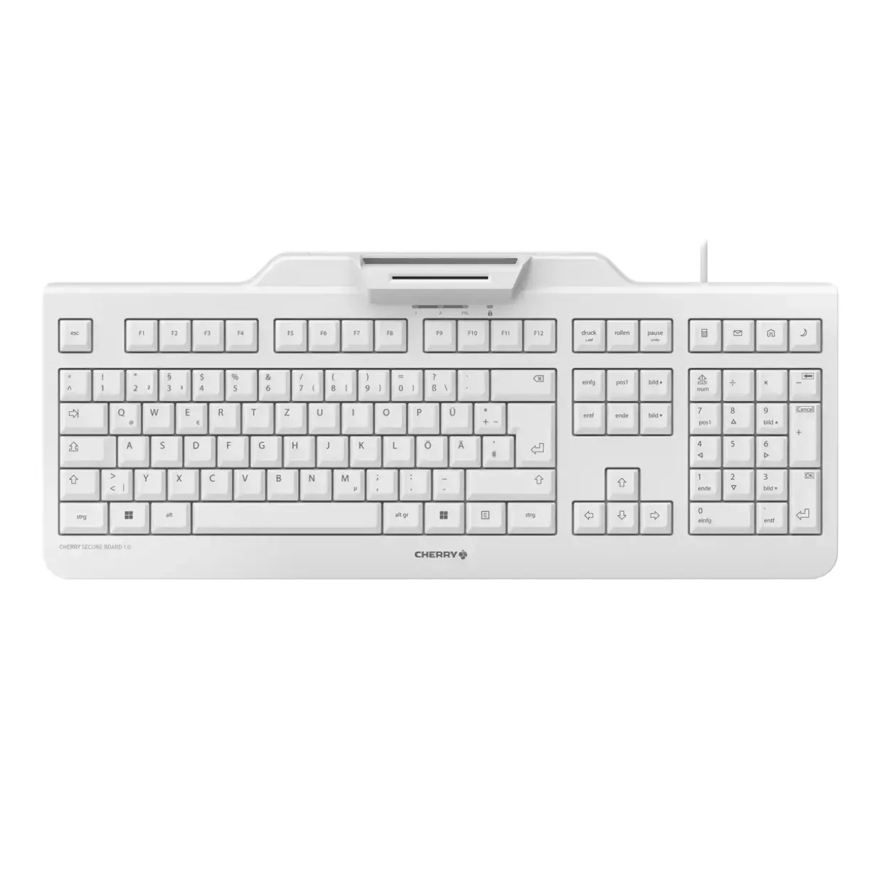 Tastatur, Cherry Secure board 1.0, hvid