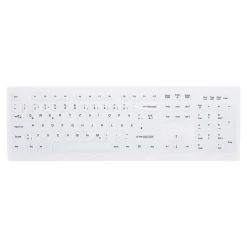 Tastaturcover - ClassicClean silikone, hvid, nordic *RESTSALG*