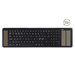 Tastatur Mousetrapper trådløs - Solar - Type Keyboard - sort