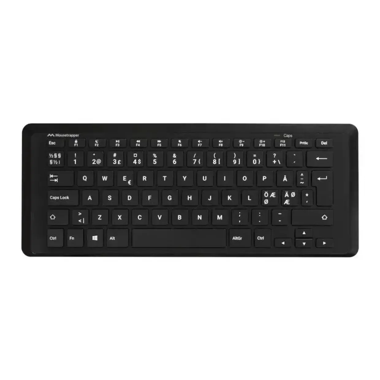 Tastatur - Mousetrapper Type Mini - trådløst - sort