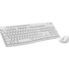 Tastatur og mus - Logitech MK295 Silent Wireless Combo - Knækket hvid (Nordic)