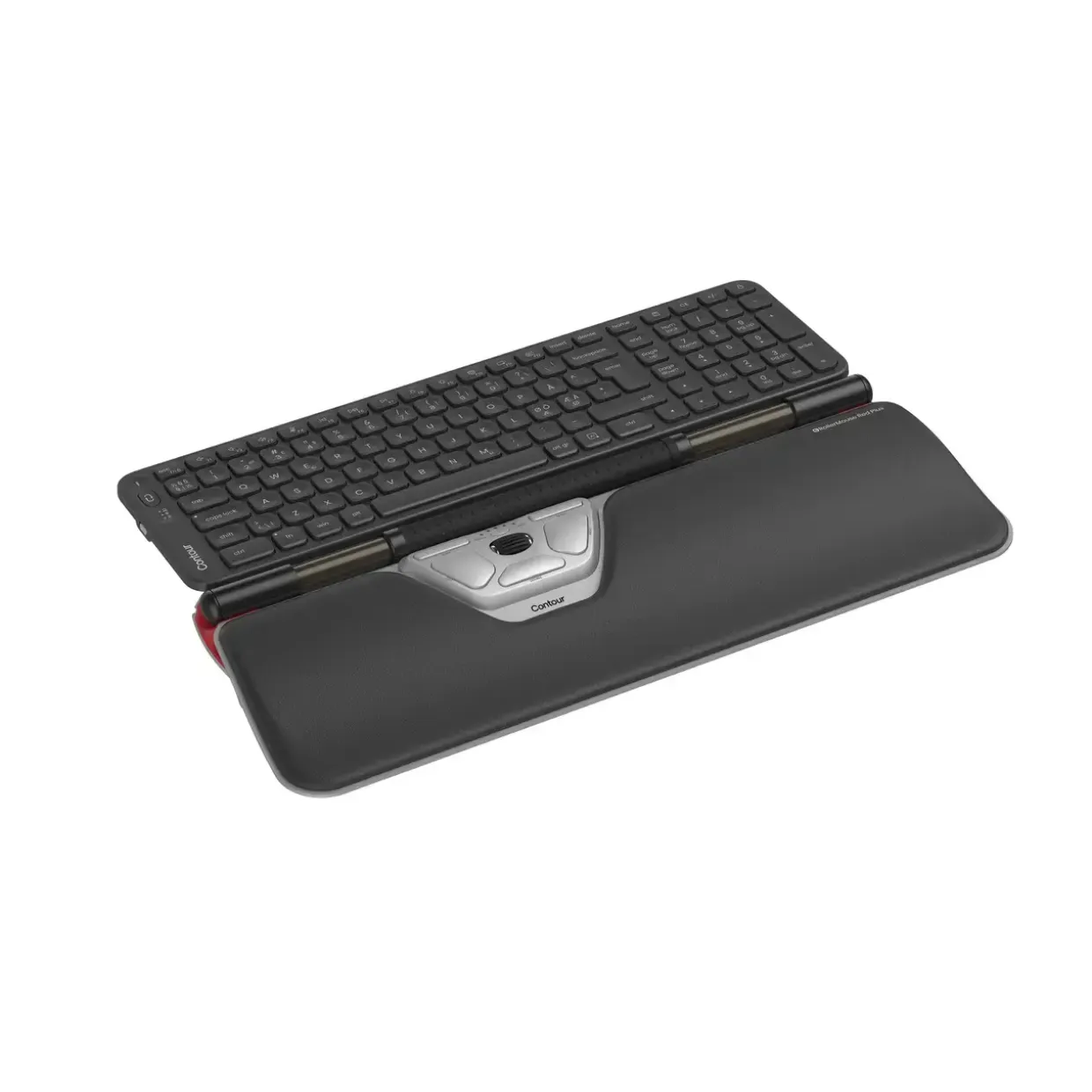 Tastatur og Rollermouse, Contour, RollerMouse Red Plus + Balance MidSize Keyboard Wireless, sort