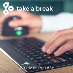 Tastatur R-Go Compact Break ergonomic wired keyboard Black (Italian)