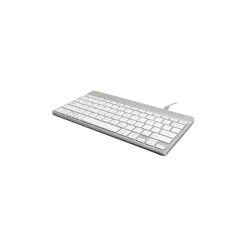 Tastatur - R-Go Compact Break - Ergonomisk - Kablet - Hvid - QWERTY (Nordisk)