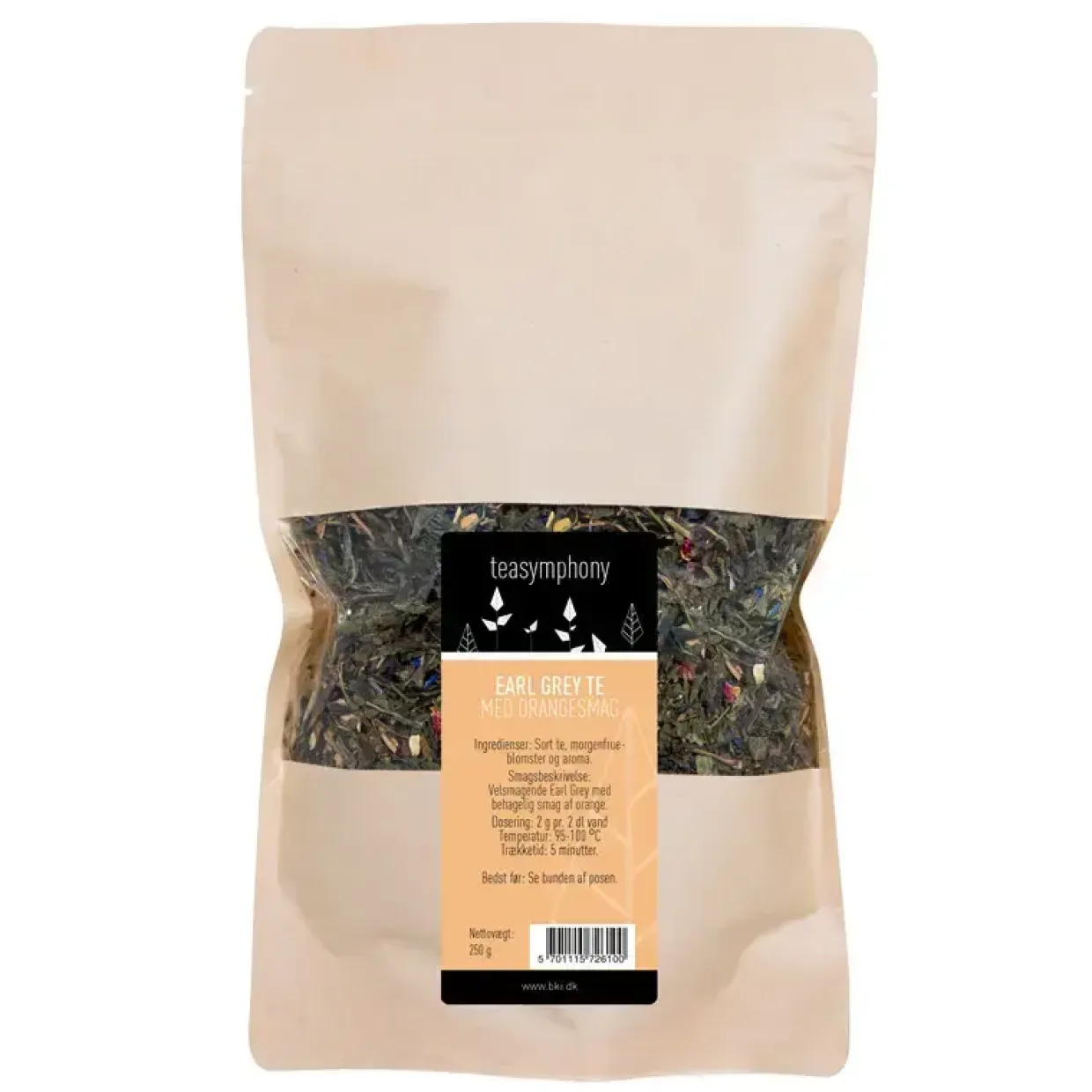 Te - Earl Grey Orange Orchide - Løs te - 250 g