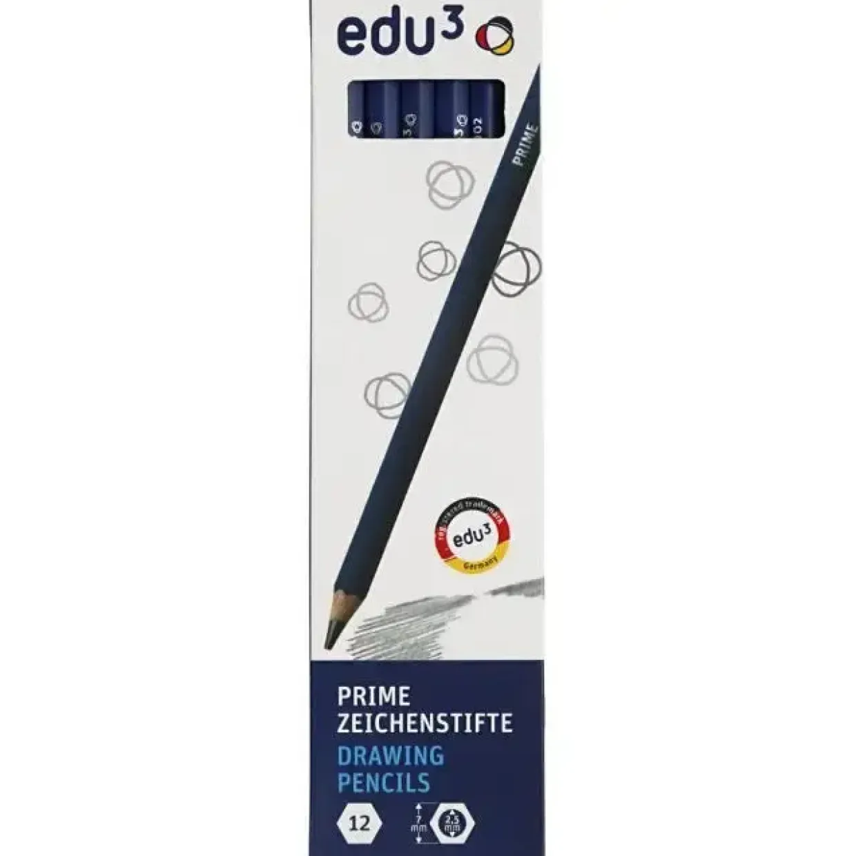 Tegneblyanter edu hårdhed 2B 12 stk