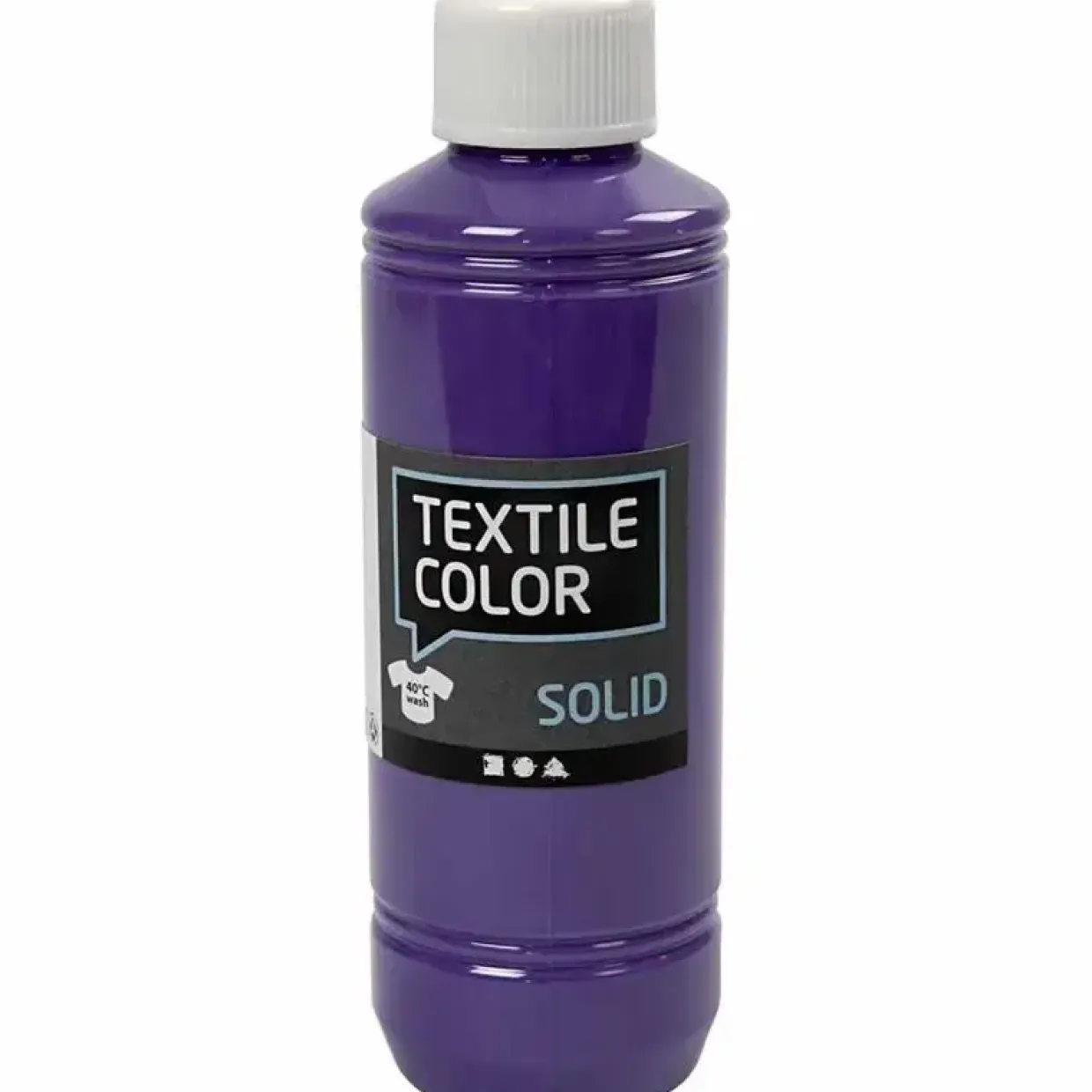 Tekstilfarve - Textile Solid lilla dækkende - 250ml