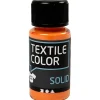 Tekstilfarve - Textile Solid orange dækkende - 50ml