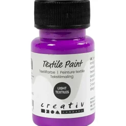 Tekstilmaling, halvdækkende, neon lilla, 50 ml/ 1 fl.