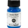 Tekstilmaling, halvdækkende, primær blå, 50 ml/ 1 fl.