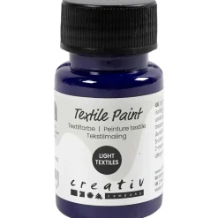 Tekstilmaling, halvdækkende, rødviolet, 50 ml/ 1 fl.