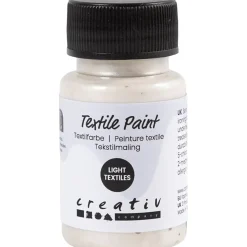 Tekstilmaling, halvdækkende, sort, 50 ml/ 1 fl.