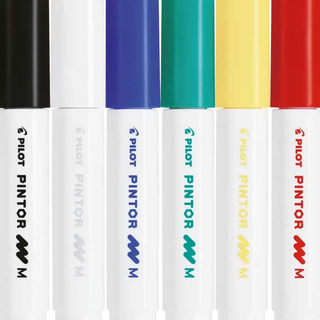 Tekstiltusch - Stentusch Pilot Pintor assorteret medium Classic Mix - 6 stk pr pakke