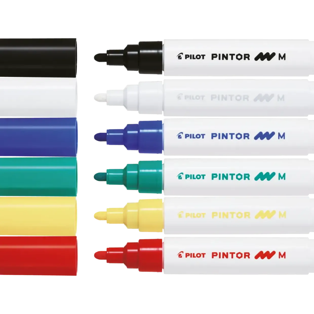 Tekstiltusch - Stentusch Pilot Pintor assorteret medium Classic Mix - 6 stk pr pakke