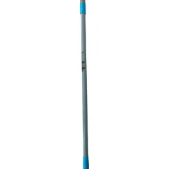 Teleskopskaft med gevind grå turkis 130 cm metal