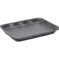 Termobakke, 22,5x17,5x2,5cm, sort, EPS - 4000 stk