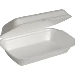 Termoboks, Abena Gastro, 16x24x7,5cm, hvid, XPS, med hængslet låg - 500 stk