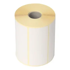 Termoetiketter - 102x192 mm - TOP Hvid - Ø40 kerne - 350 stk/rul