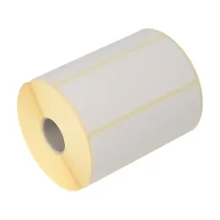 Termoetiketter - 102x192 mm - TOP Hvid - Ø40 kerne - 350 stk/rul