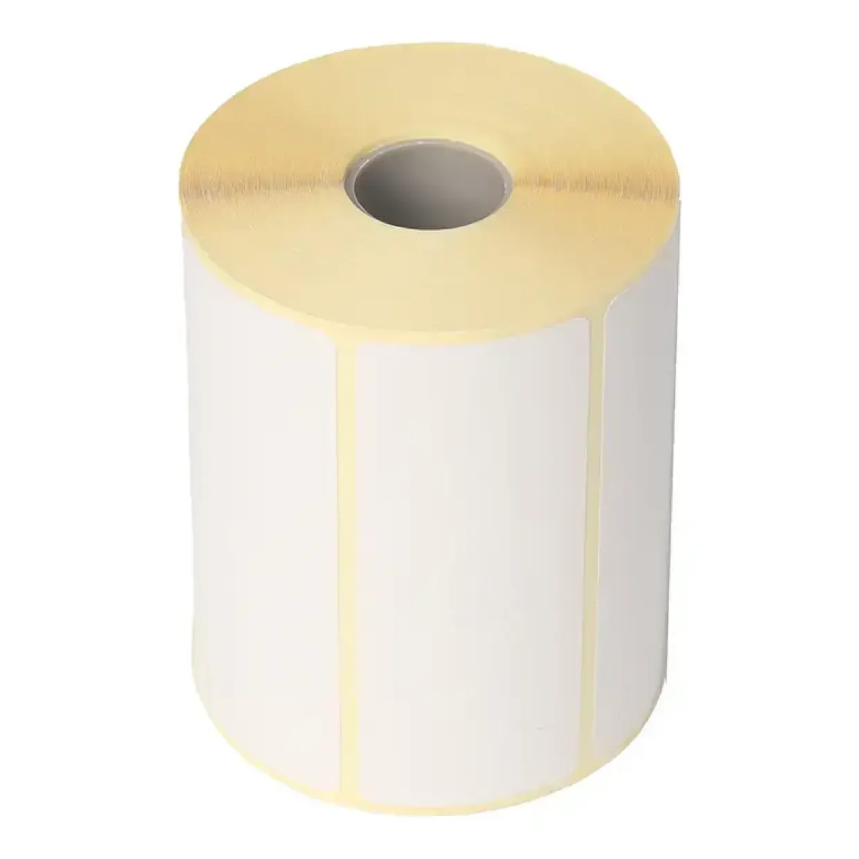 Termoetiket u/ tryk hvid ECO med perforering 102x192mm 350stk/rulle