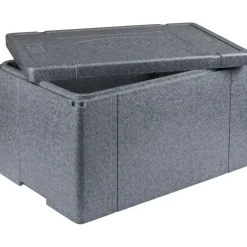 Termokasse, 60x40x32cm, grå, EPS, 1-rums, 56,8 L, standard, 1/1 GN - 3 stk