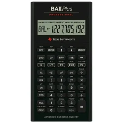 Texas Instruments BA II Plus Pro financial calculator uk manual