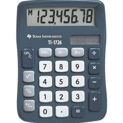 Texas Instruments Texas TI-1726 solar calculator blå
