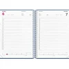 Timekalender dag - 190x242mm - Spiral - PP-plast - Blå - 2028 - Mayland - 28218020