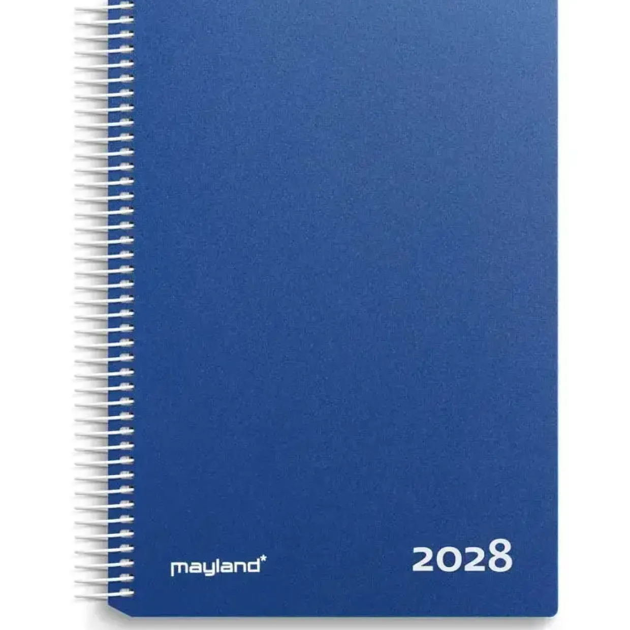 Timekalender dag - 190x242mm - Spiral - PP-plast - Blå - 2028 - Mayland - 28218020