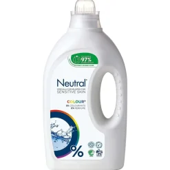 Tøjvask Flydende Neutral Colour uden Parfume/Blegemiddel/Optisk hvid 1250 ml - 6 fl x 1250 ml/krt