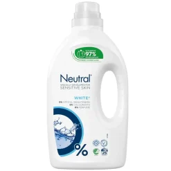 Tøjvask Flydende Neutral White uden Parfume/Blegemiddel/Optisk hvidt 1250 ml - 6 fl x 1250 ml/krt