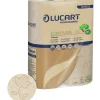 T3 Natural wc papir Lucart 2-lags perforeret sand 9,6 cm x 44 meter - 400 ark - 30 stk