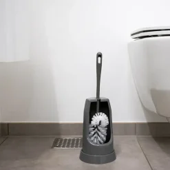 Toiletbørste Vikan m/skål og skyllekantsbørste grå 5056